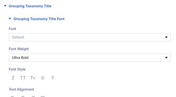 Pagination design settings