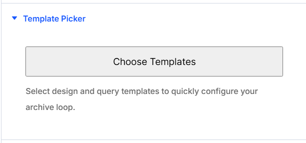 Template Picker Settings