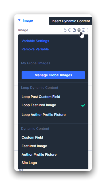 Connect your Loop Builder layout to dynamic elements