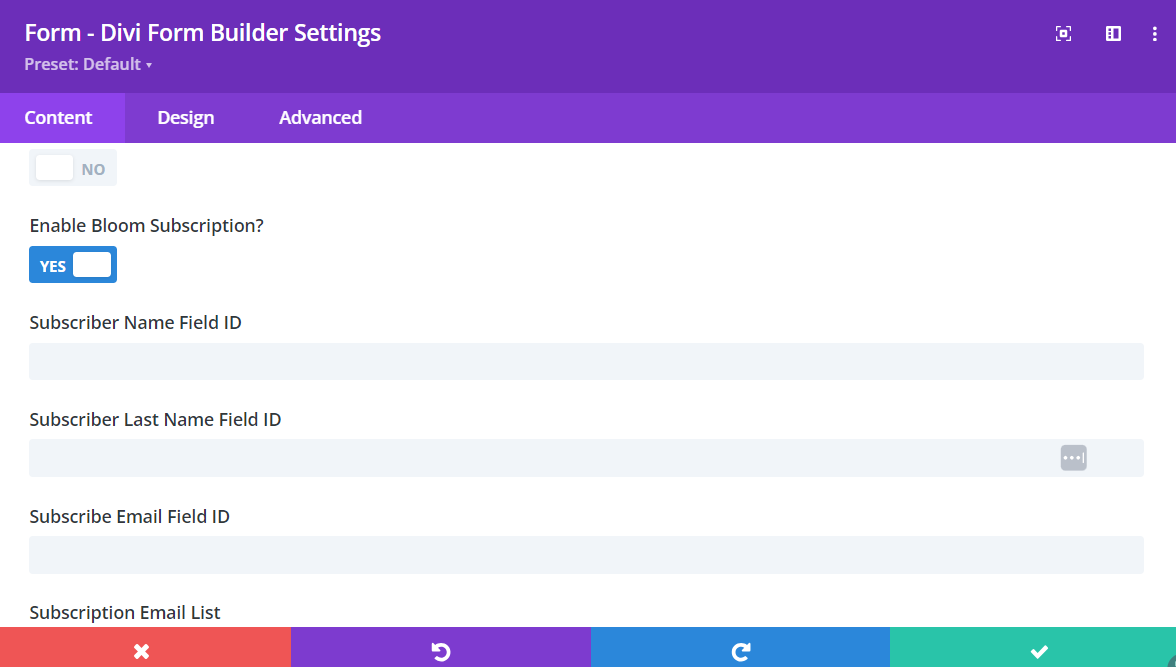 Bloom Integration