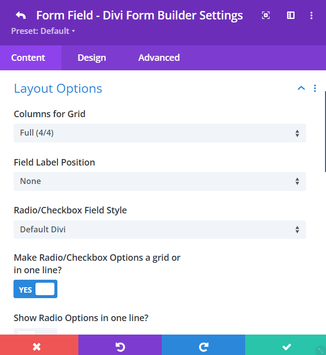 Enable Grid or One Line