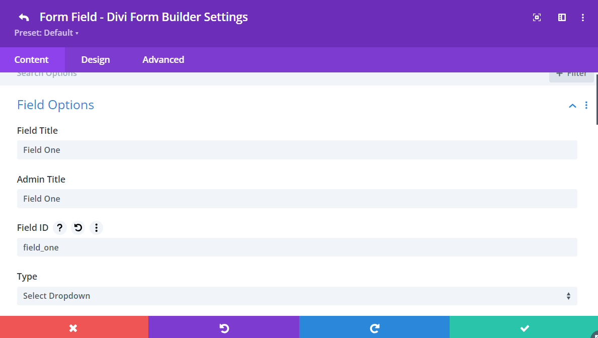 Add Form Field One