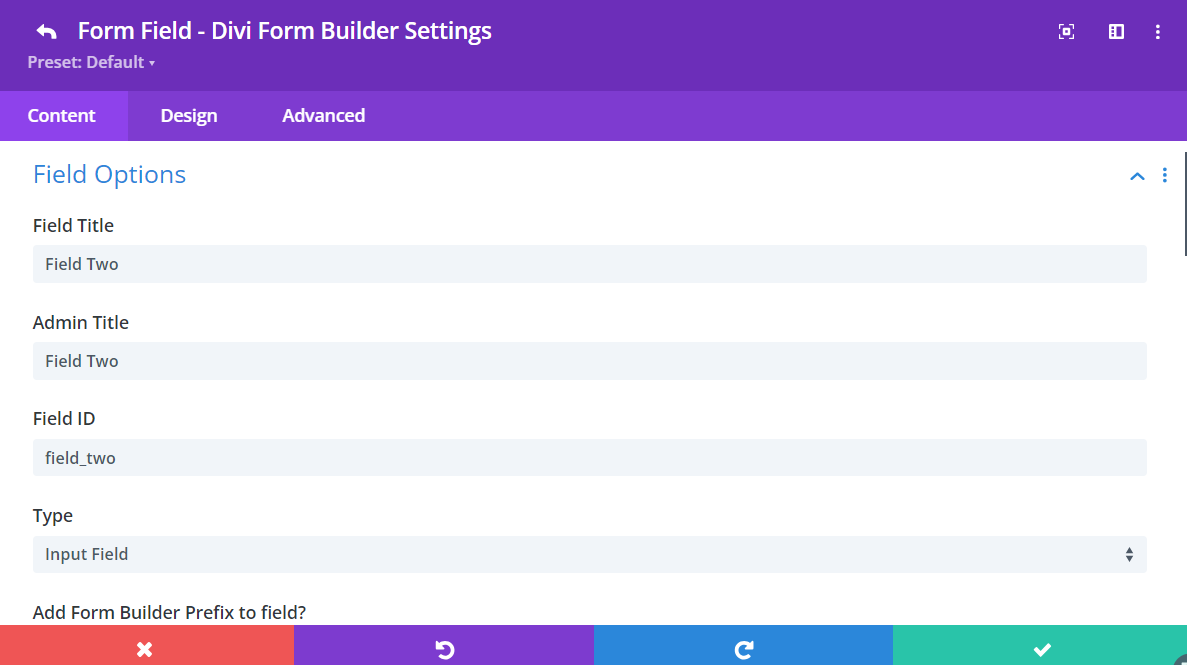 Add Form Field Two