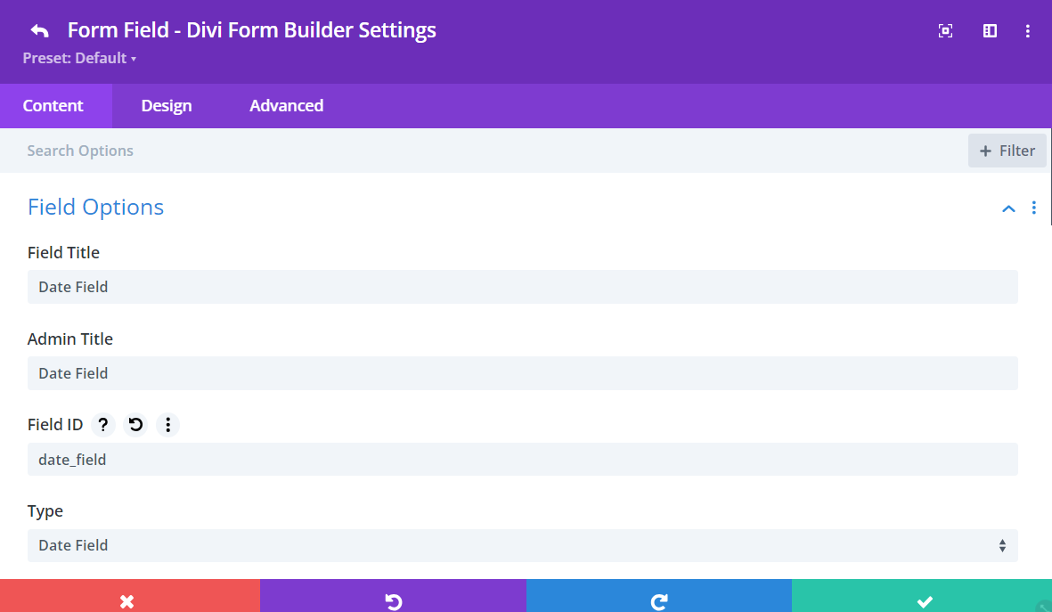 Select Date Field