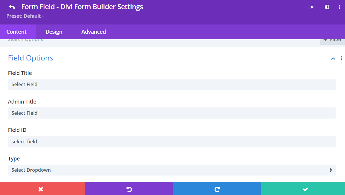 Select Dropdown Field