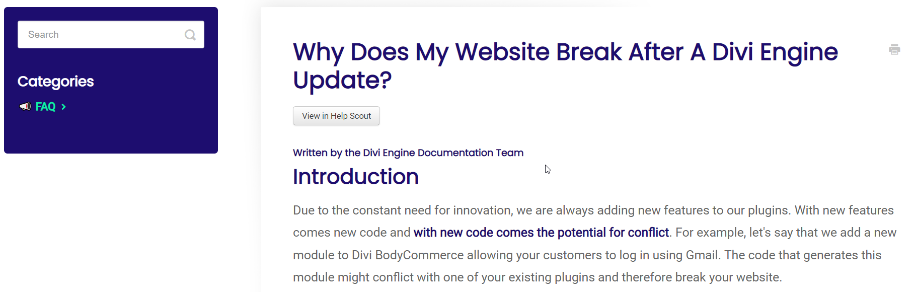 Prepare before you update