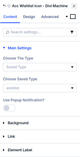 Acc Wishlist Icon content settings