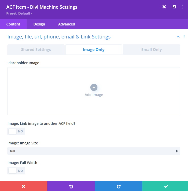 Image Only Tab