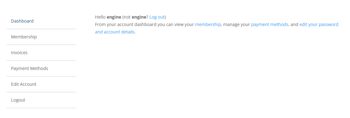 Membership Dashboard