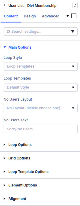 User List