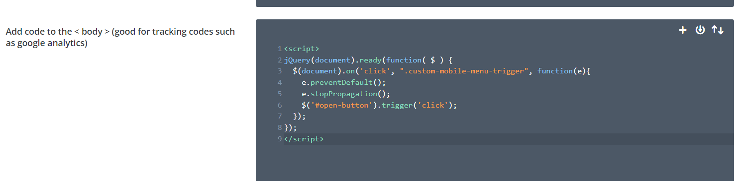 Add JS to Body