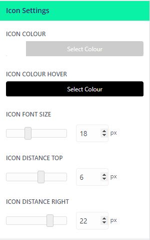 Circle Stretch Down Icon Settings