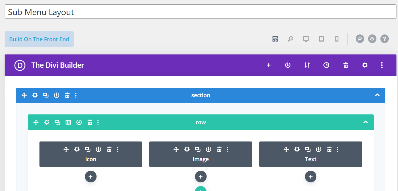 Divi Library Layout