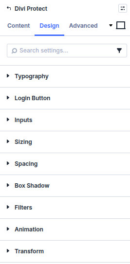 Design tab
