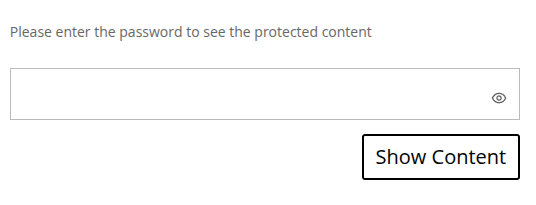 Password form